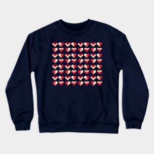 Creative red hearts pattern Crewneck Sweatshirt